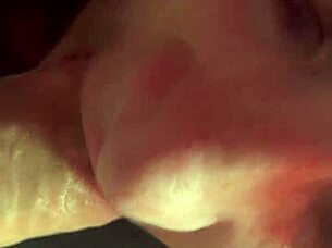 wifey deepthroats cock right in the public sex shop open