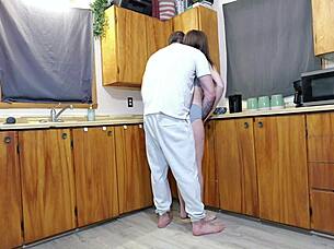 watch her squirt everywhere on kitchen floor nonstop 😱💦💦