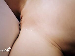 amateur brunette wife lanreta squirts wildly in orgasm compilation video