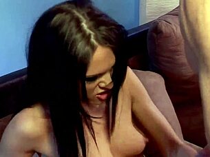 insatiable slut begs for massive bukkake facial in wild threesome blowbang?