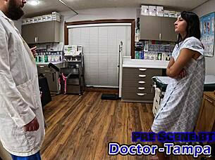 dr tampa gives zombae intense nurse patient physical exam