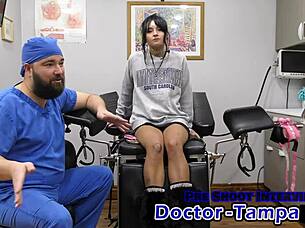 dr tampa gives zombae intense nurse patient physical exam