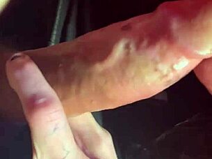 wifey deepthroats cock right in the public sex shop open