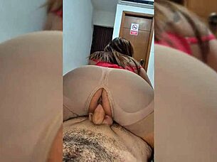 daring brunette risks raw motel fuck with stranger's throbbing cock