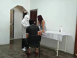 cheating whore sneaks away for intense doctor pounding session