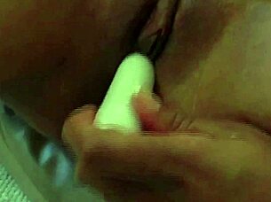 brunette in bikini toys her pussy then deepthroats dildo wildly 💋🍆