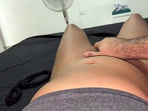 Pretty colombian student in her room gets surprised by man who makes her run out