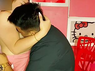 neighbor's huge ass wife addicted to wild anal creampie pounding