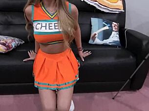 Akira Angel Fulfills Cheerleader Fantasy! 😍📣