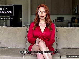 My sexy redhead stepmom seduces me with hot joi pov tease