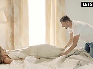 gorgeous blonde tiffany tatum in stockings moans passionately fucked