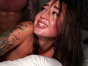 Hard fucking always makes her squirt with massive wet orgasms