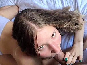 Petite teen 18+ pussy hammered hard in hotel drenched in hot cum