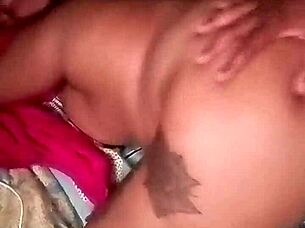 Chubby queen bent over smashed doggystyle hard in homemade garage pounding