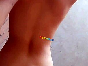 peruvian wife cheats with builder on terrace behind husband's back