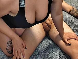 Mommy Jerks Monster Cock With Tits And Feet!