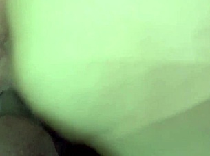 Big booty babe rides 12-inch dick creampie after creampie gripping super tight