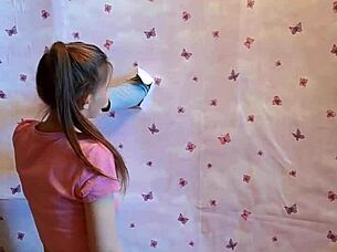 first homemade gloryhole blowjob thru walls! 😈🍆