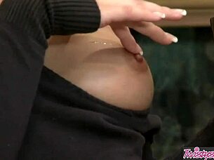 Dani Daniels Sips Coffee While Using Vibrator To Relax