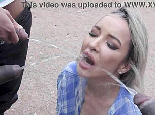 hitchhiker francys belle endures 5on1 bbc rough anal gape