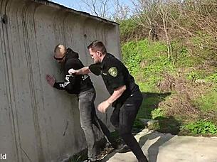 Slutty Suspect Skadyen Skaya Endures DP Pounding At Station