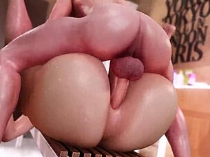 chun li fights then gets her ass fucked hard in street sex dream come true uh