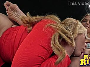 Blonde Big Tits Lesbian Scissors Girlfriend In Uber To Club