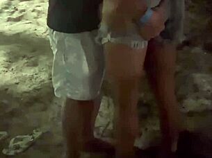 Naughty Brazilian Wife Teases African Stud on Beach, Films Cuckold Fuck Fest