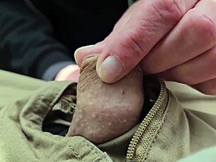 skilled suck fails to harden this tiny teasing penis