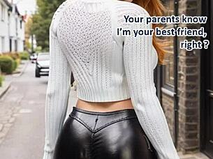 redhead escapes friendzone leather domination jerk off ai dream part 1