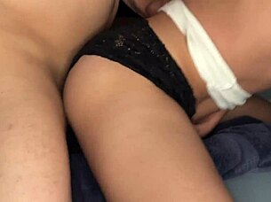 A real amateur Mexican couple enjoys beautiful ass sex intimately