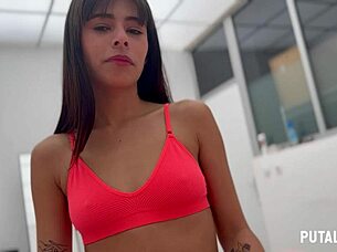 torbe unloads deep in sexy latina teen mells blanco's wet coño