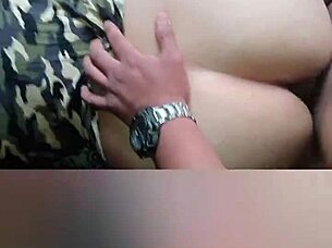 militar sucking comandante's huge cock deep wet!