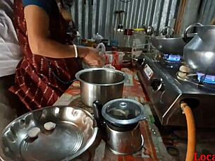 cooking turns into fun kitchen romp with servant video