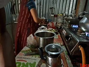 cooking turns into fun kitchen romp with servant video