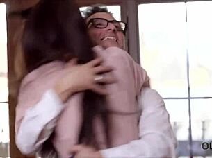 old guy passionately fucks young fiancee deep