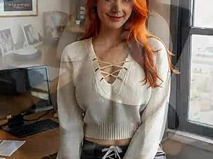 redhead escapes friendzone leather domination jerk off ai dream part 1
