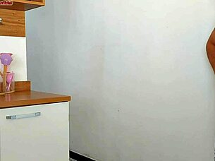 risky quickie fuck with friend while shower runs