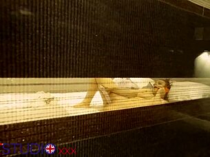 Neighbour's Huge Tits Masturbation Caught on Cam