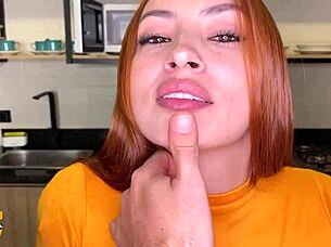 pov i tease my cameraman till he pounds me and i gulp his load