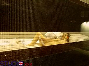 Neighbour's Huge Tits Masturbation Caught on Cam