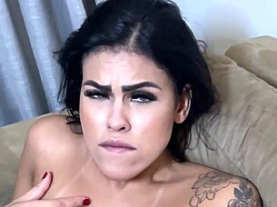 uh bia sofa test her tight wet pussy loved my huge cock so much