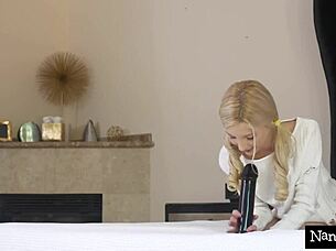 Desperate Nanny Rides Monster Cock