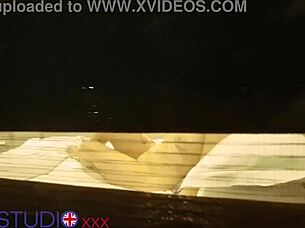 Neighbour's Huge Tits Masturbation Caught on Cam