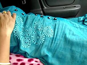 curvy indian babe hardcore car fuck in forest outdoors