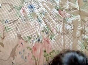 Hot spying neighbor balcony threesome action