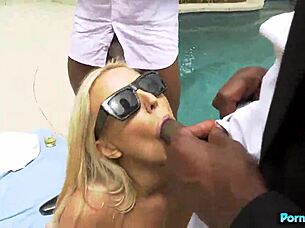 Blonde Milf Sophia West Fucked Hard Outdoors by BBC