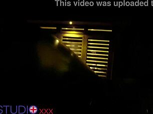 Neighbour's Huge Tits Masturbation Caught on Cam