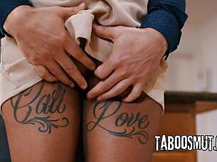 cali caliente kitchen help turns into black mama pounding