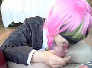 mitsuri rides demon slayer cock in cosplay frenzy